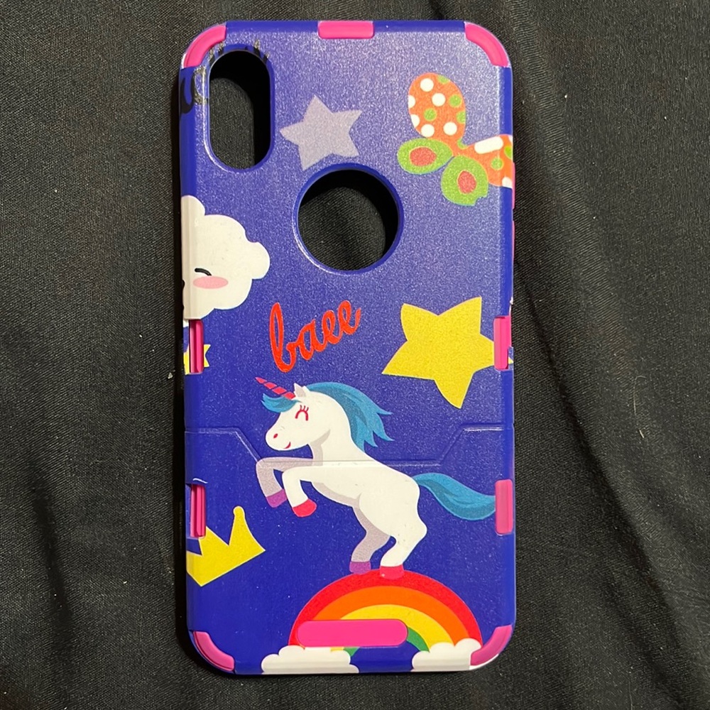 Neon Unicorn IPhone X Case